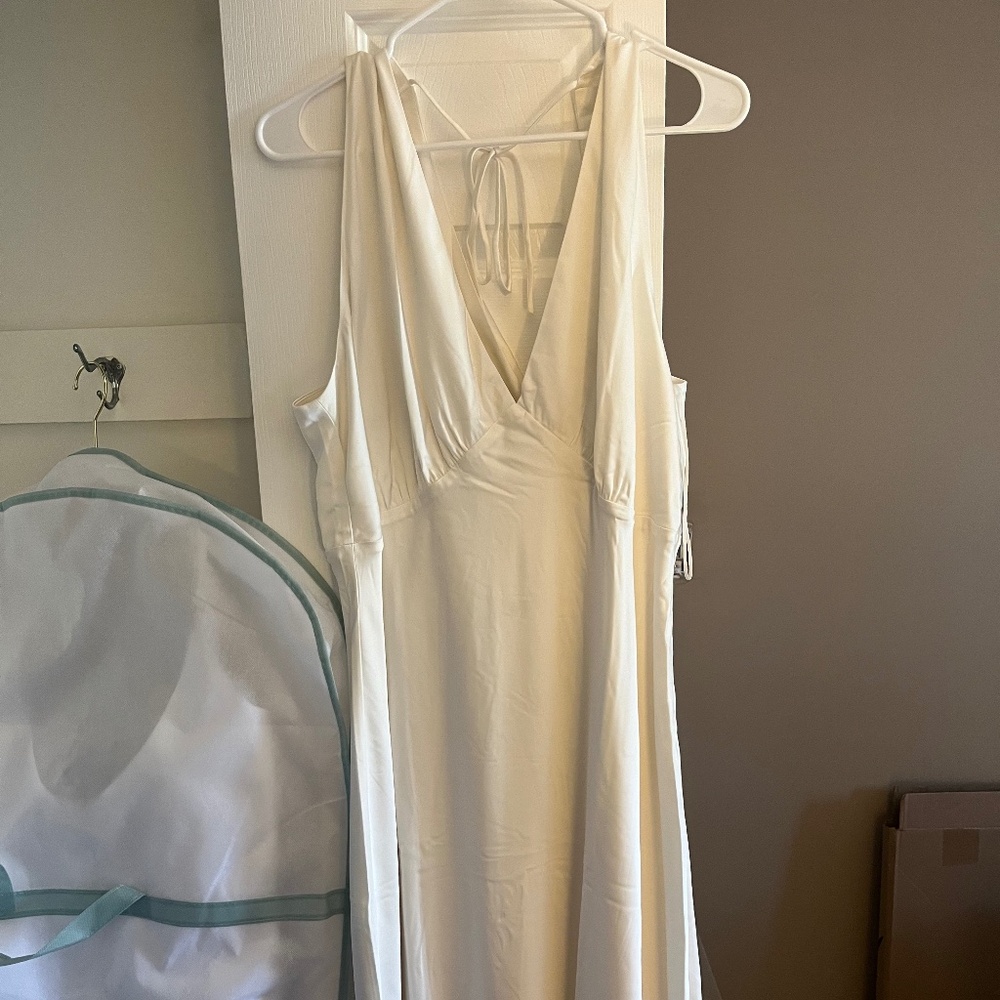 Abercrombie & Fitch Cream Maxi Dress